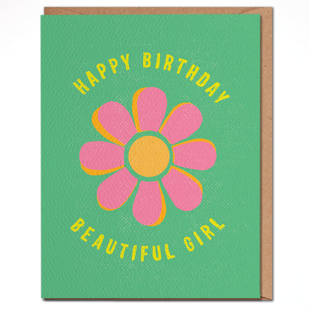 Happy Birthday Beautiful Girl Card