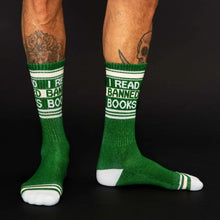 Load image into Gallery viewer, Gumball Poodle - I Read Banned Books Gym Crew Socks
