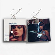 Load image into Gallery viewer, Taylor Swift Midnights: Moonstone Blue Edition Miniature Vinyl Earrings
