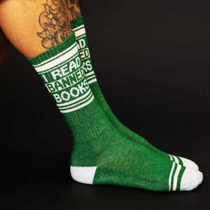 Gumball Poodle - I Read Banned Books Gym Crew Socks