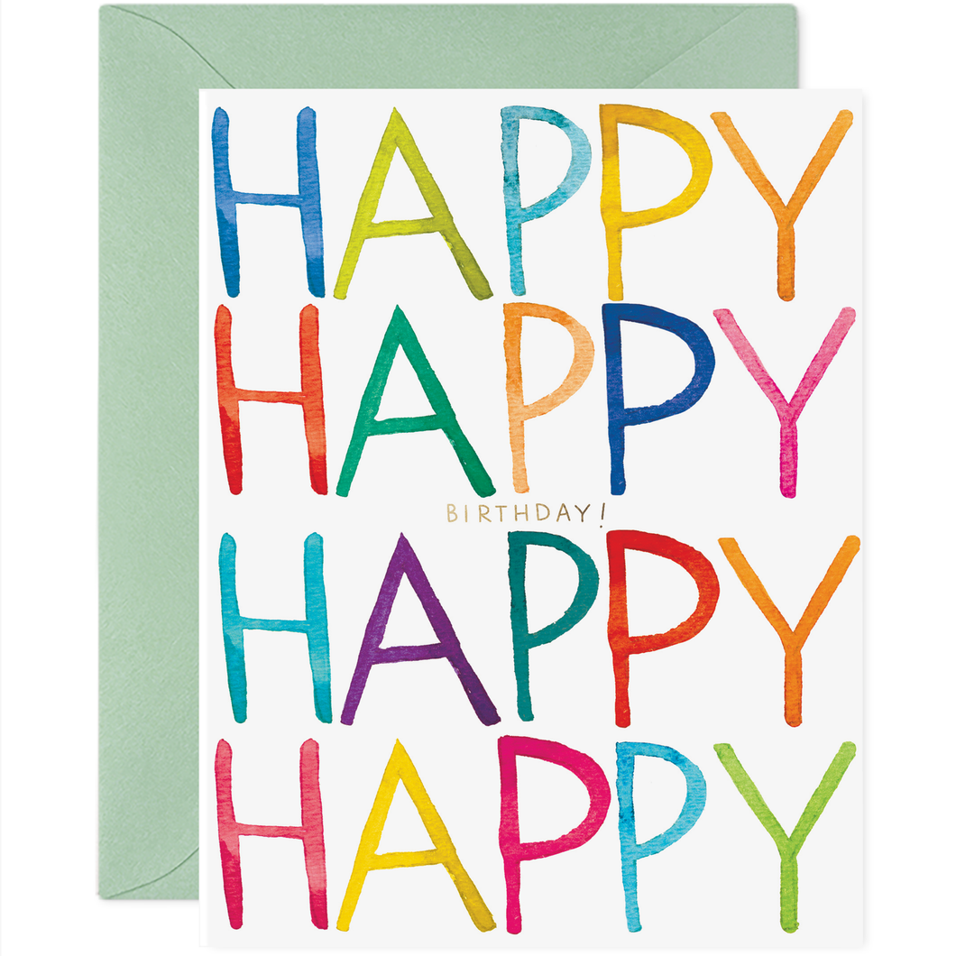 Happy Happy Happy Happy Birthday Card