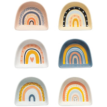 Load image into Gallery viewer, Rainbows Shaped Pinch Bowls Set of 6
