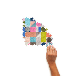 WerkShoppe - Neo Geo Abstract Shape 300 Piece Jigsaw Puzzle