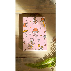 Denik - Pink Mushrooms Classic Layflat Notebook