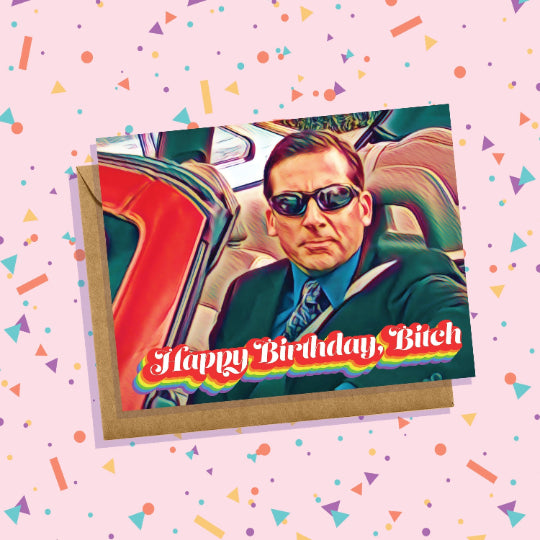 The Office - Happy Birthday Bitch Michael Scott Card