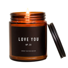 Load image into Gallery viewer, Sweet Water Decor - Love You Amber Jar Soy Candle 9oz
