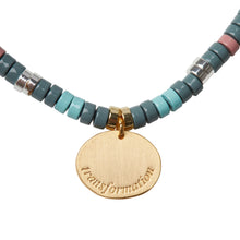 Load image into Gallery viewer, Scout - Stone Intention Charm Bracelet - African Turquoise/Gold

