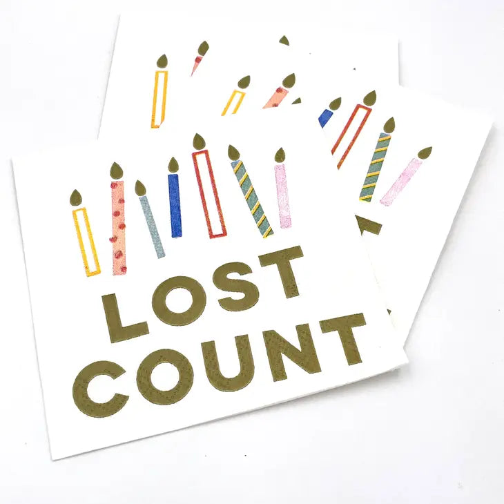 Lost Count Cocktail Napkins- 20ct