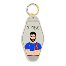 Load image into Gallery viewer, Roy Kent Oi Fuck Ted Lasso Motel Keychain

