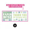 2 Sheets Euphoria Wrapping Paper Sustainable