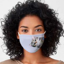 Load image into Gallery viewer, GreenBox Art Feline Friends - Sneaky Cat Cotton Jersey Face Mask
