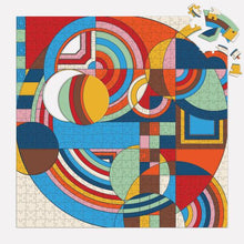 Load image into Gallery viewer, Frank Lloyd Wright Hoffman House Rug 500 Piece Puzzle with Shaped Pieces
