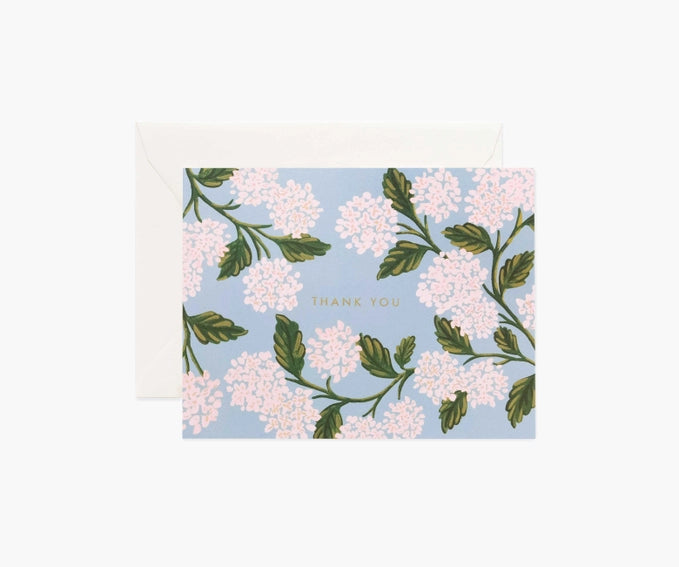 Rifle Paper Co - Hydrangea Thank You Cards Boxed Set of 8