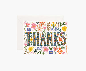 Rifle Paper Co - Floral Thanks Card