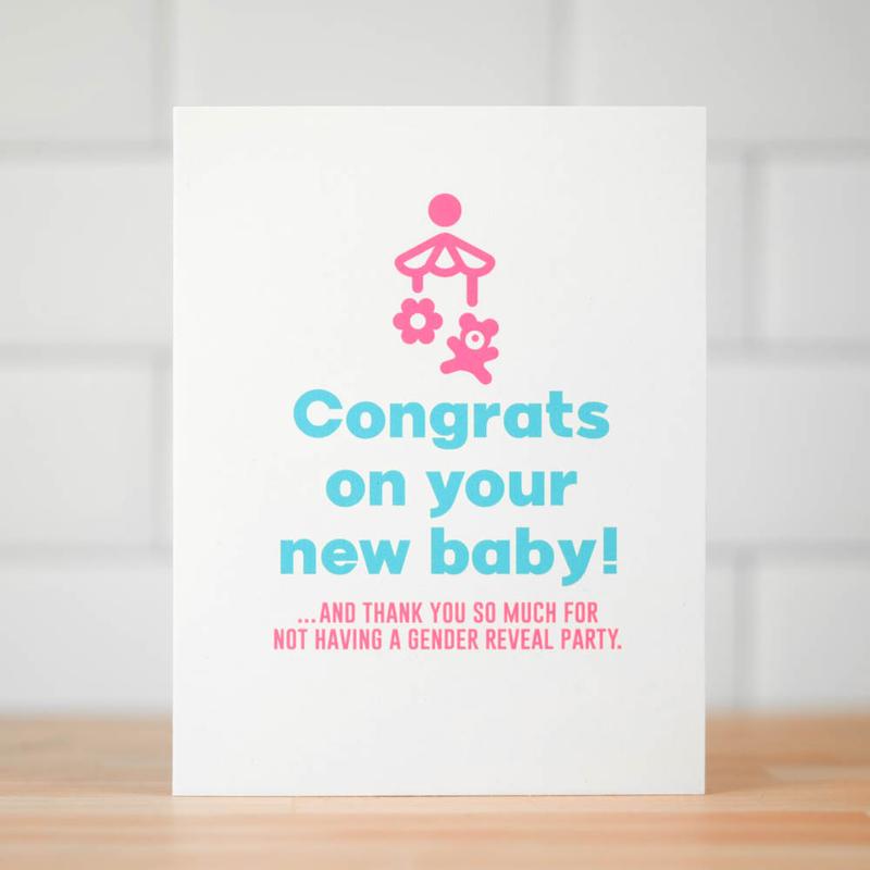 Congrats On Your New Baby/Gender Reveal