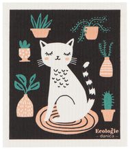 Load image into Gallery viewer, Cat Nap Swedish Sponge Cloth
