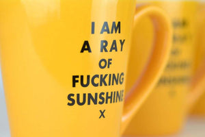 I AM A RAY OF FUCKING SUNSHINE... CERAMIC COFFEE MUG