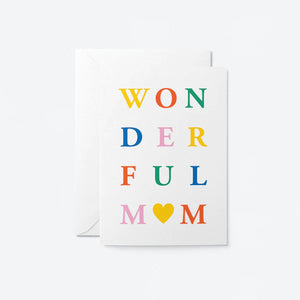 Wonderful Mom Card