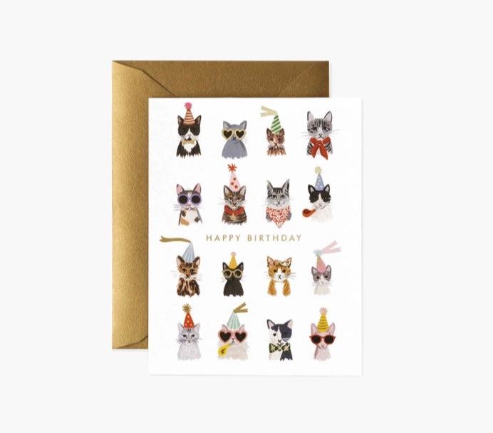 Rifle Paper Co - Cool Cats Happy Birthday Card