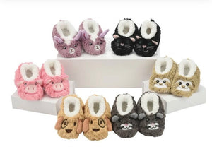 Snoozies Baby Furry Footpals - Black Cat
