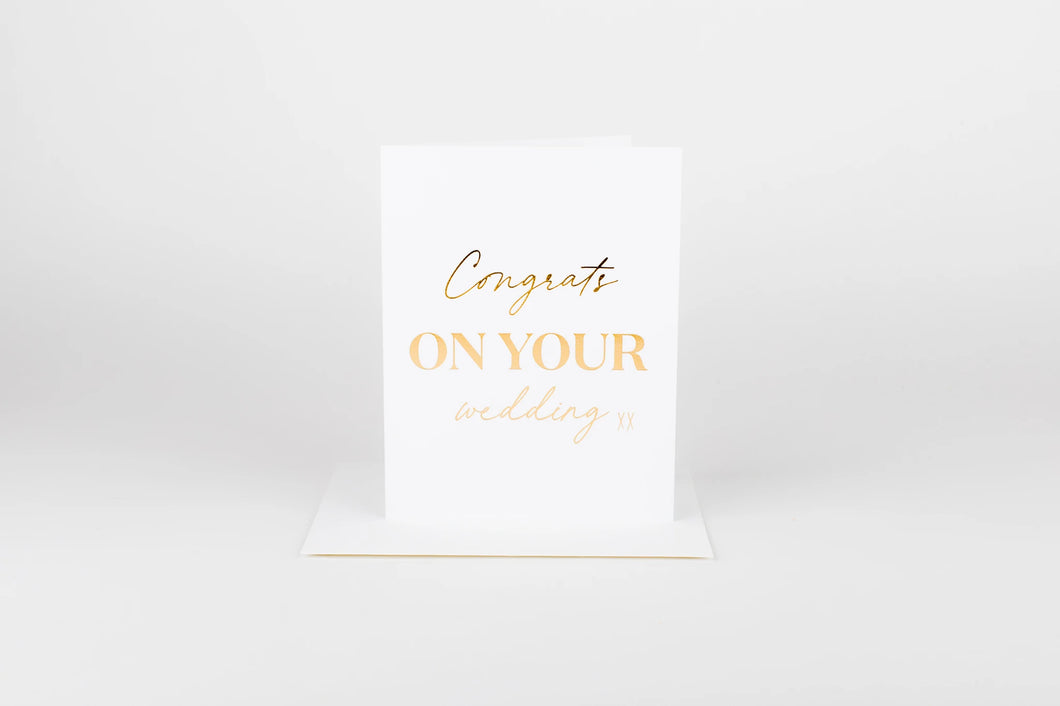 Congrats On Your Wedding Card