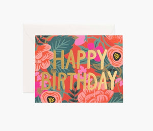 Rifle Paper Co - Happy Birthday Poppy Card