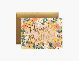Rifle Paper Co - Rose Happy Birthday Card