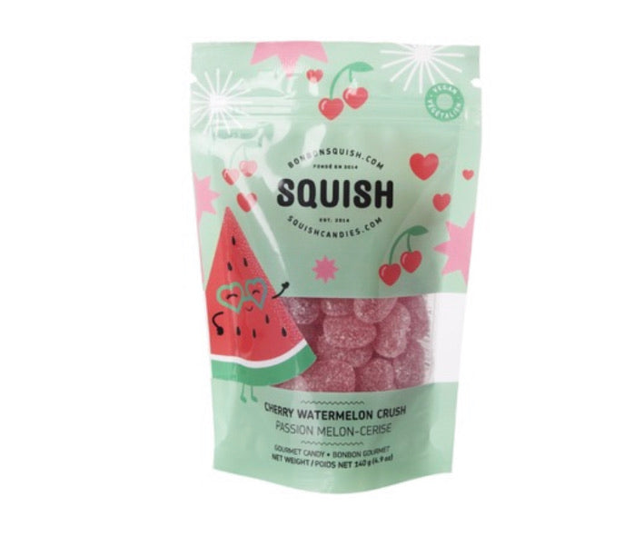 Squish Vegan Cherry Watermelon Crush Gourmet Candy