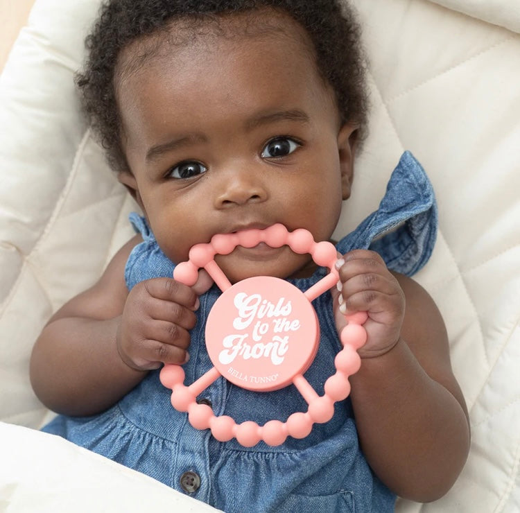 GIRLS TO THE FRONT HAPPY TEETHER