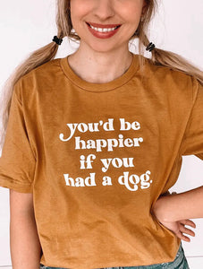 You’d be happier if you had a dog T-Shirt