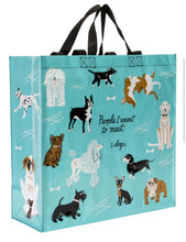 Load image into Gallery viewer, PEOPLE I WANT TO MEET: DOGS SHOPPER BAG
