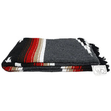 Load image into Gallery viewer, West Path - Retro Charcoal Grey Baja Diamond Blanket
