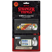 Load image into Gallery viewer, Stranger Things VHS Cassette Tape Sponges

