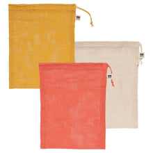 Load image into Gallery viewer, Coral Le Marché Produce Bags - Set of 3
