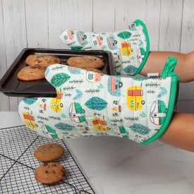 Happy Camper Oven Mitt