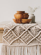 Load image into Gallery viewer, Macrame Table Runner Natural (72 inches)
