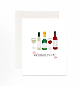 Age Gets Better With Wine Card