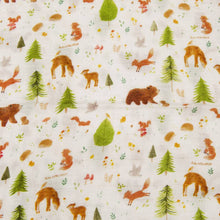 Load image into Gallery viewer, Loulou Lollipop Forest Friends Muslin Swaddle
