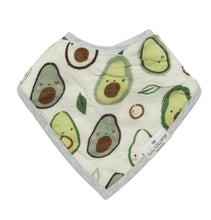Load image into Gallery viewer, LouLou Lollipop Avocado Muslin Bandana Bib Set
